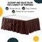 Ruffle Disposable Table Skirt 14 Ft Long Pleated Table Skirts with Adhesive Strip – Fits 6ft+ Rectangle or Round Tables – Ideal for Birthday Parties, Gender Reveal, Baby Showers & Event Decorations 6 pack by Exquisite